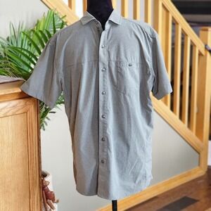 KÜHL OPTIMIZR Men's Short Sleeve Shirt Mens Size Large  Green Tapped Fit